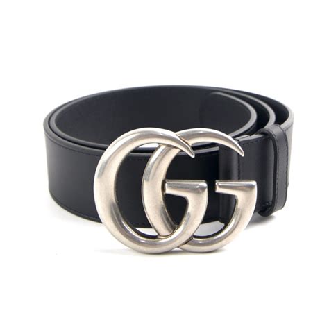 gucci belt black and silver.